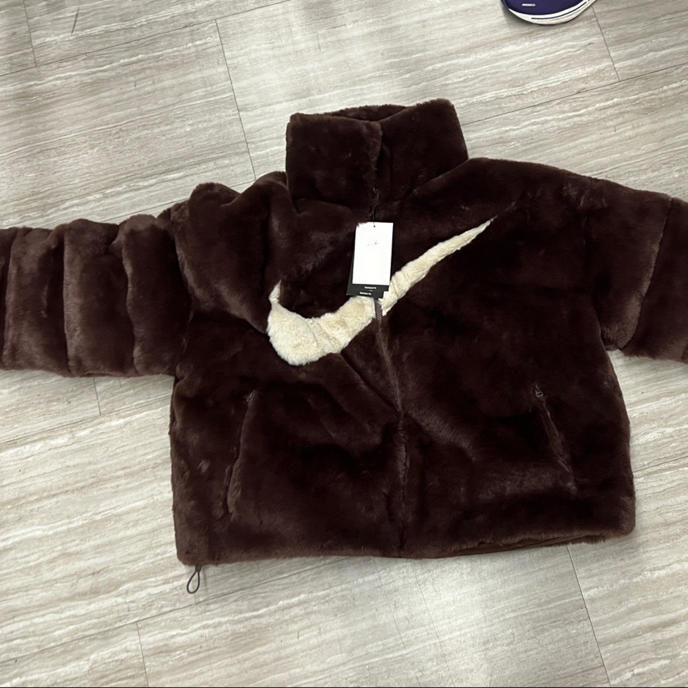 Nike Brown Furry Women’s Jacket